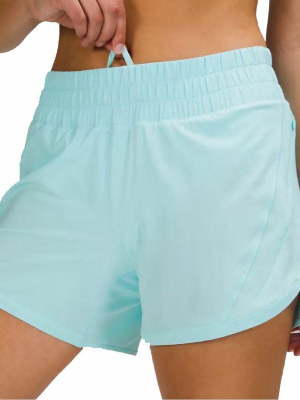 Lululemon 12 Athletic Running Track Shorts Athleisure Active Colorful Aqua Teal